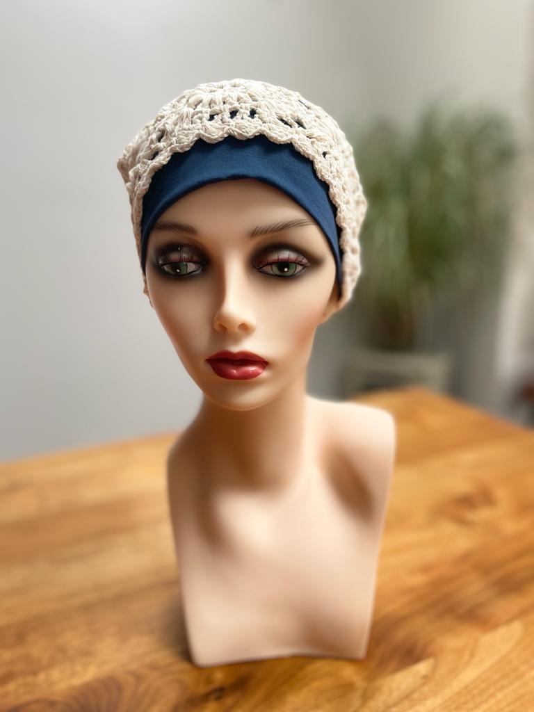 Crochet beanie set Navy