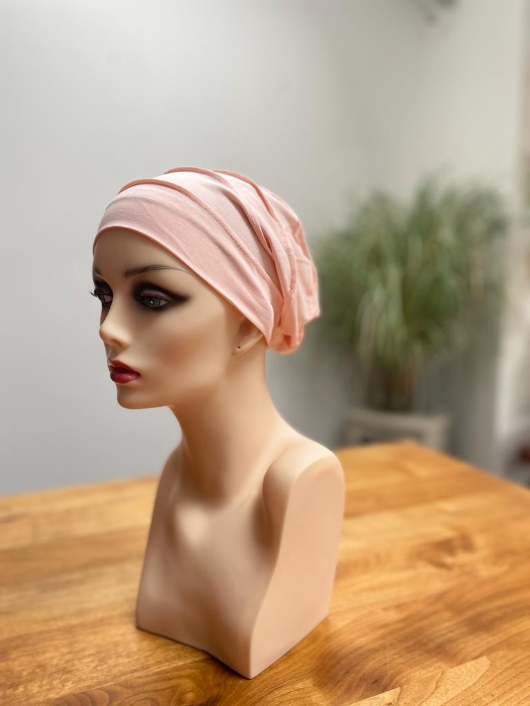 Beanie - Pink silk lined beanie