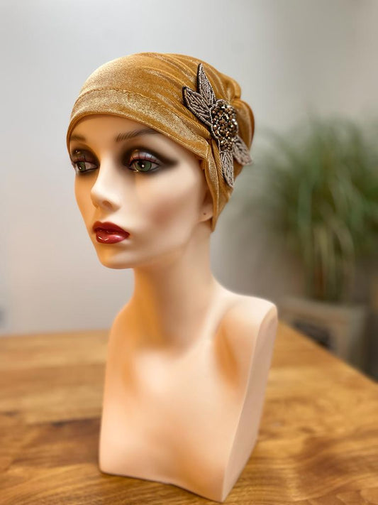 Flapper Sequined Hat (Gold)