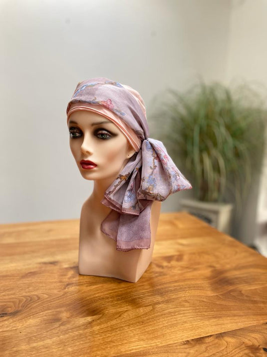 Sofia Pink Head Scarf Set